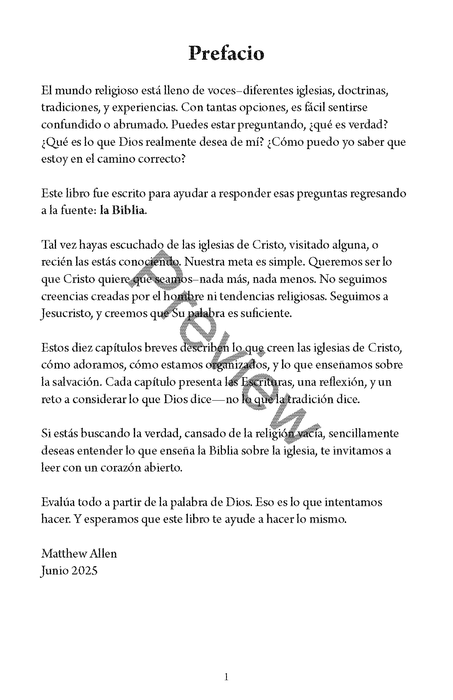 Conociendo a las Iglesias de Cristo por Matthew Allen