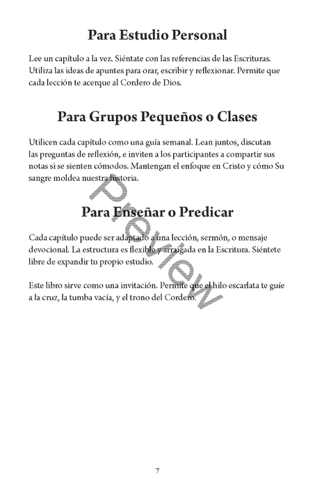 El Hilo Escarlata de la Redención