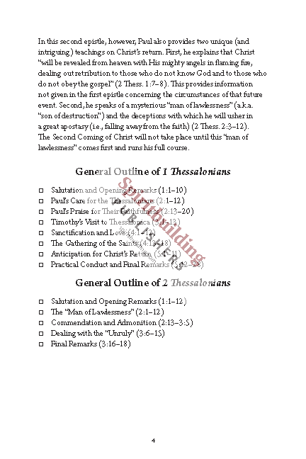 1 & 2 Thessalonians Personal Workbook by Chad Sychtysz