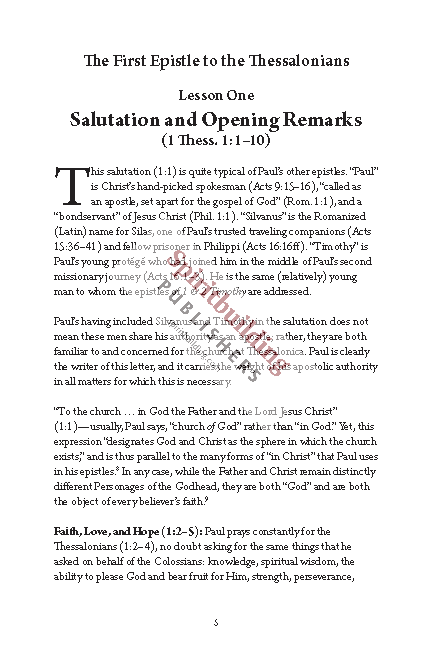 1 & 2 Thessalonians Personal Workbook by Chad Sychtysz