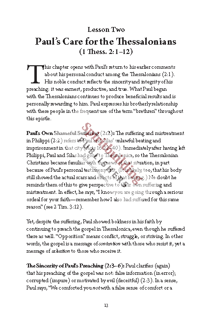1 & 2 Thessalonians Personal Workbook by Chad Sychtysz
