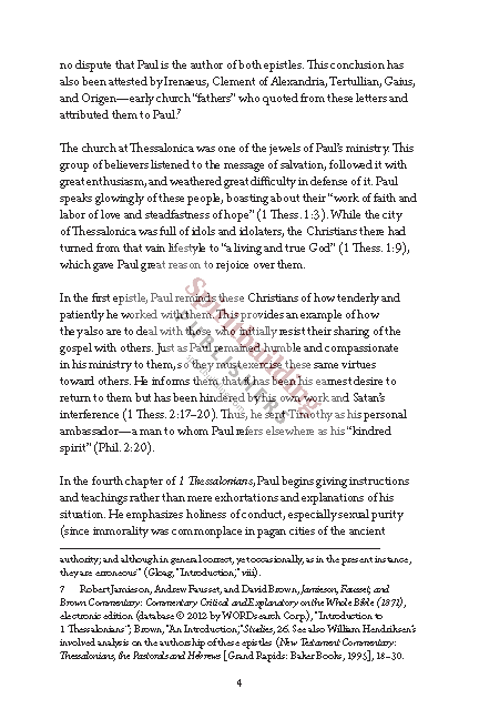 1 & 2 Thessalonians Quick Study Commentary by Chad Sychtysz