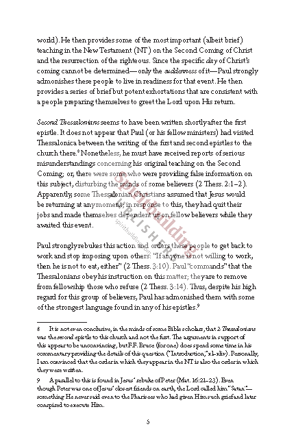 1 & 2 Thessalonians Quick Study Commentary by Chad Sychtysz