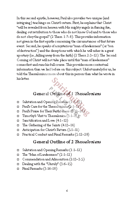 1 & 2 Thessalonians Quick Study Commentary by Chad Sychtysz