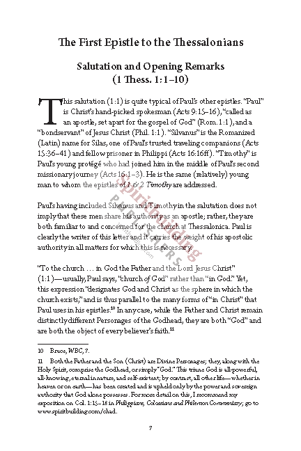 1 & 2 Thessalonians Quick Study Commentary by Chad Sychtysz