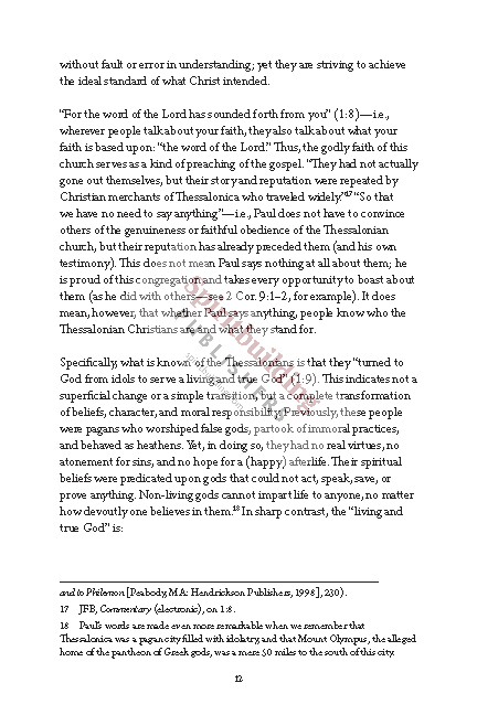 1 & 2 Thessalonians Quick Study Commentary by Chad Sychtysz