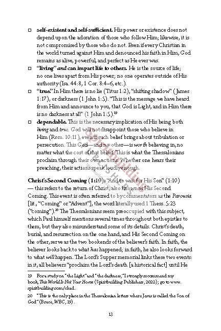 1 & 2 Thessalonians Quick Study Commentary by Chad Sychtysz