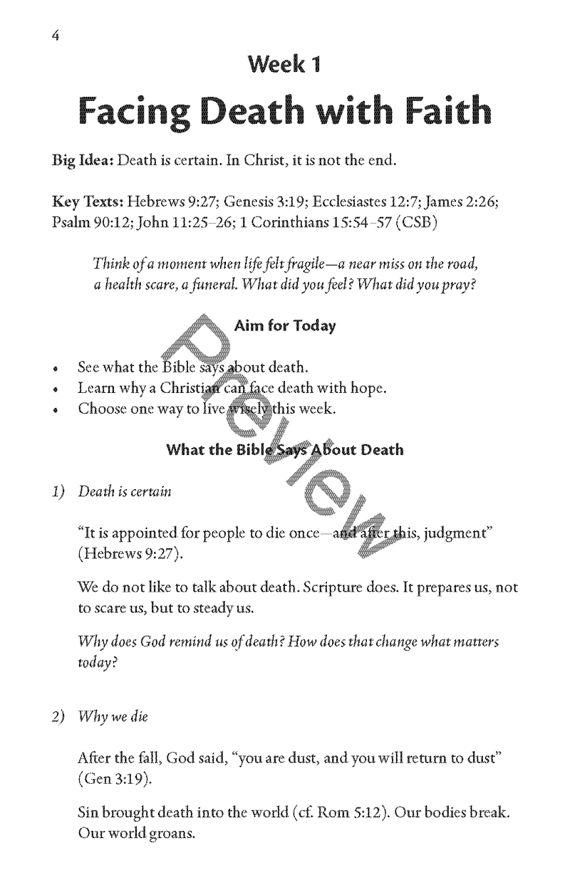 From Grave to Glory: A Four-Week Study on Death, Hope, and the Return of Christ by Matthew Allen