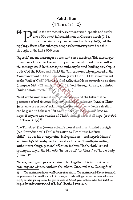 1 & 2 Timothy and Titus Quick Study Commentary by Chad Sychtysz