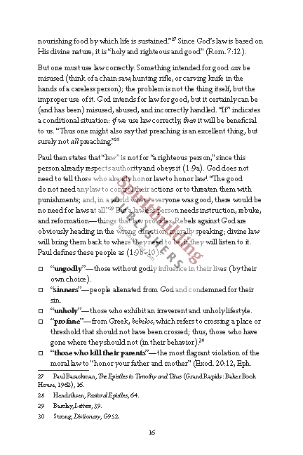 1 & 2 Timothy and Titus Quick Study Commentary by Chad Sychtysz