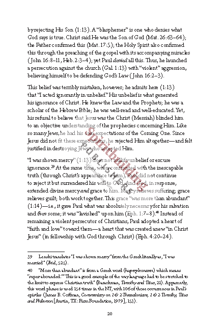 1 & 2 Timothy and Titus Quick Study Commentary by Chad Sychtysz