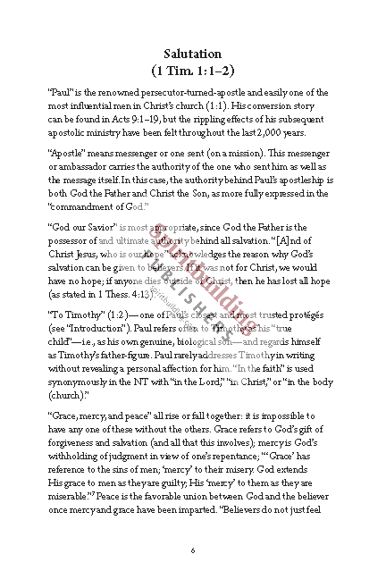 1 & 2 Timothy and Titus Personal Workbook by Chad Sychtysz