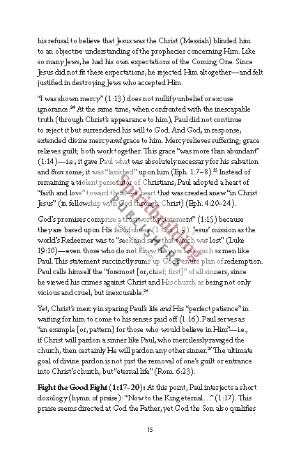 1 & 2 Timothy and Titus Personal Workbook by Chad Sychtysz