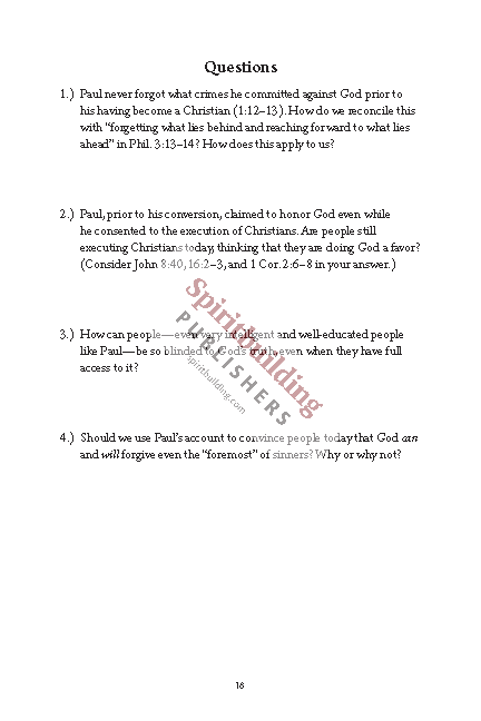 1 & 2 Timothy and Titus Personal Workbook by Chad Sychtysz