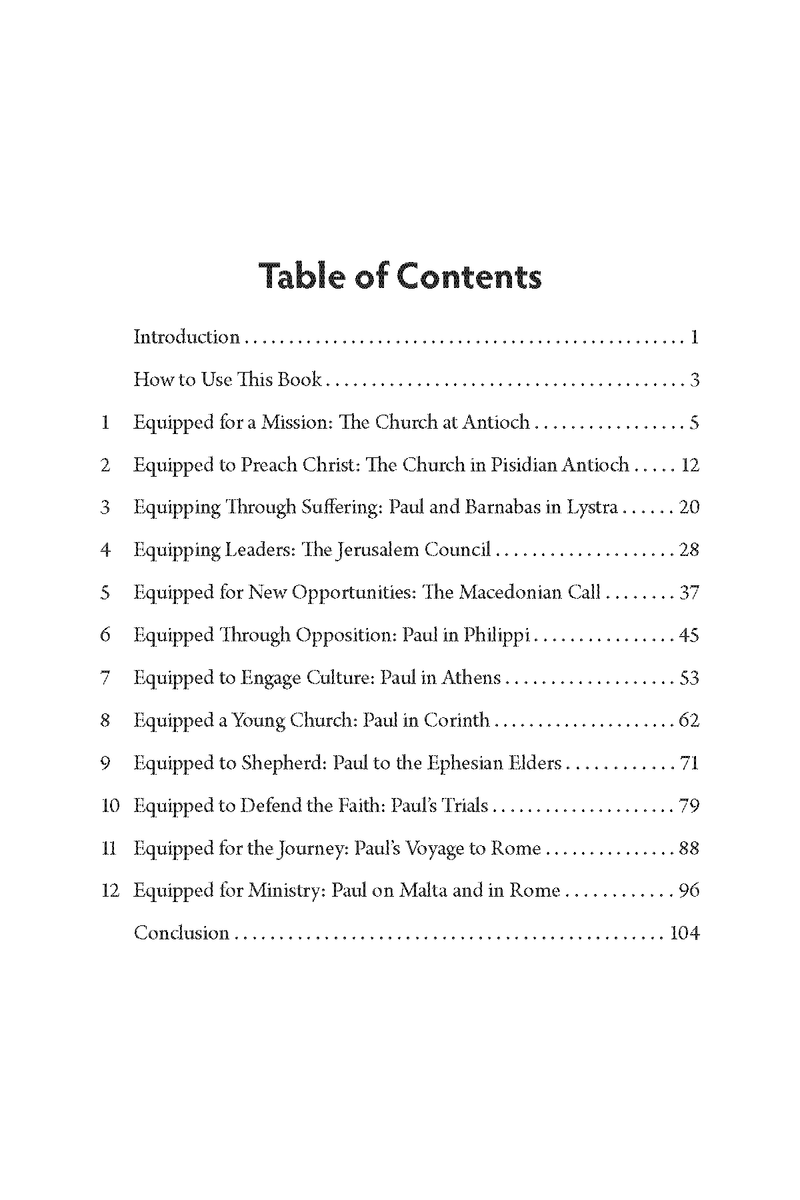 Equipped for Mission: A Study of Acts 13-28