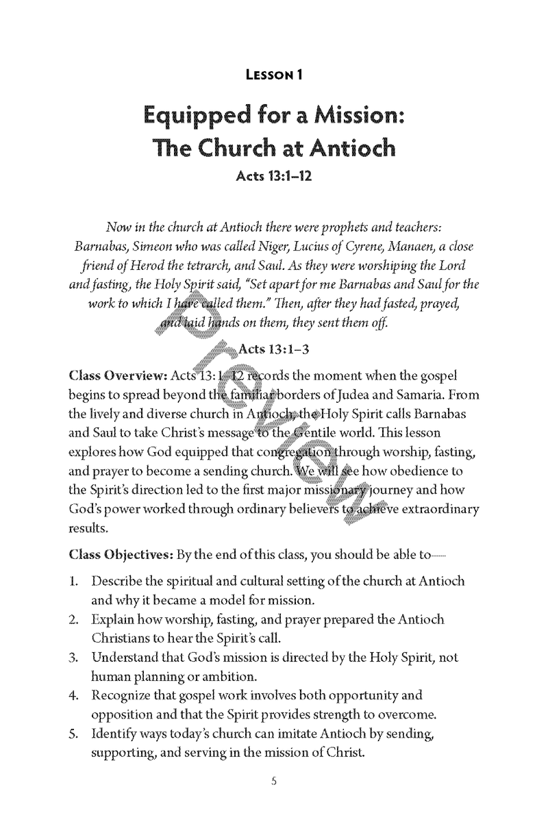 Equipped for Mission: A Study of Acts 13-28