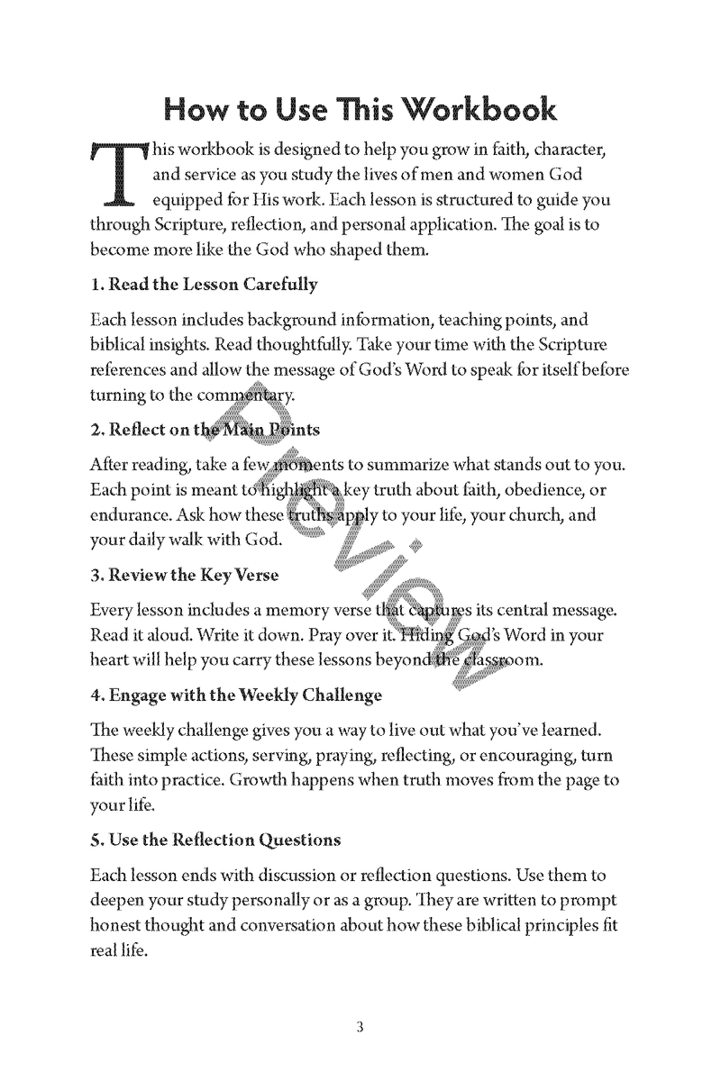 Equipped for God’s Work: How God Prepares His People for Service