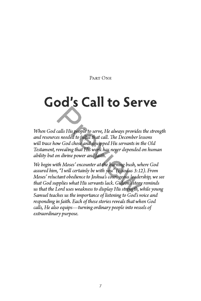 Equipped for God’s Work: How God Prepares His People for Service