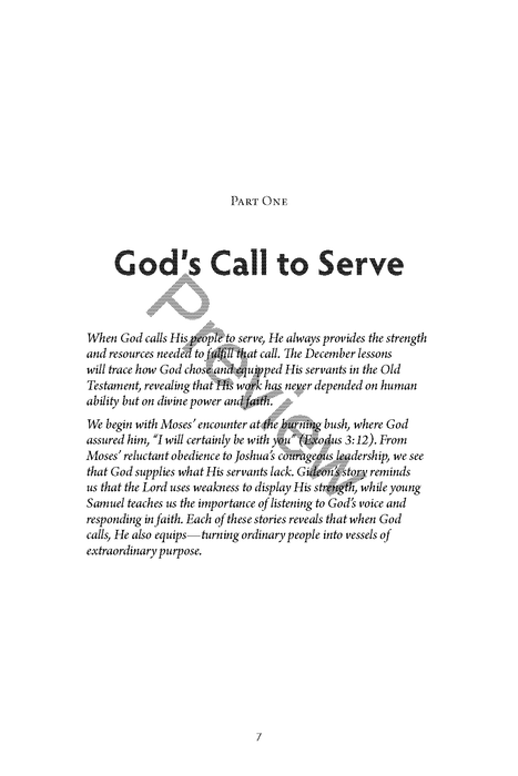Equipped for God’s Work: How God Prepares His People for Service