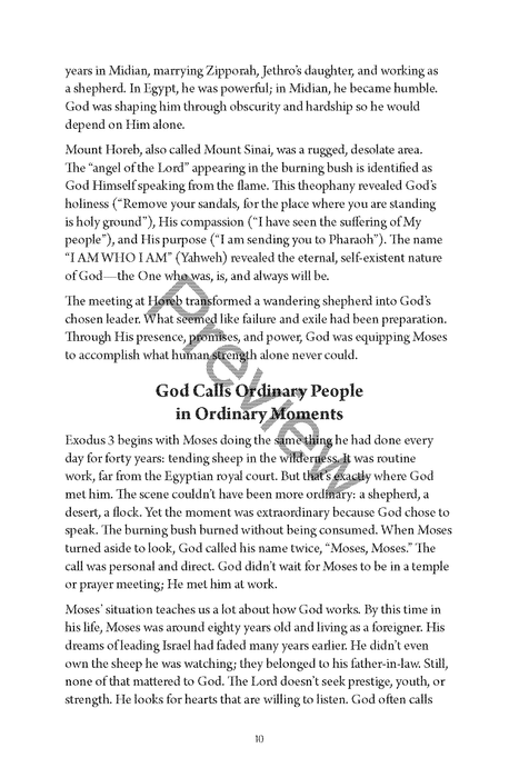 Equipped for God’s Work: How God Prepares His People for Service