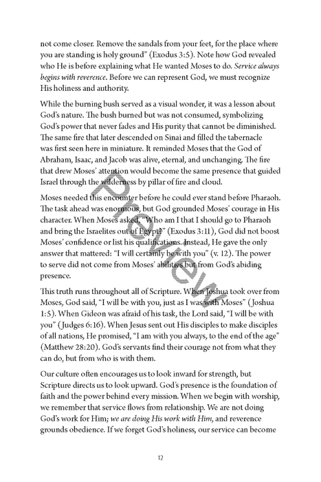 Equipped for God’s Work: How God Prepares His People for Service