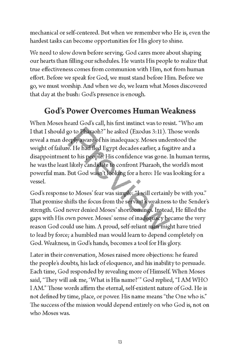 Equipped for God’s Work: How God Prepares His People for Service