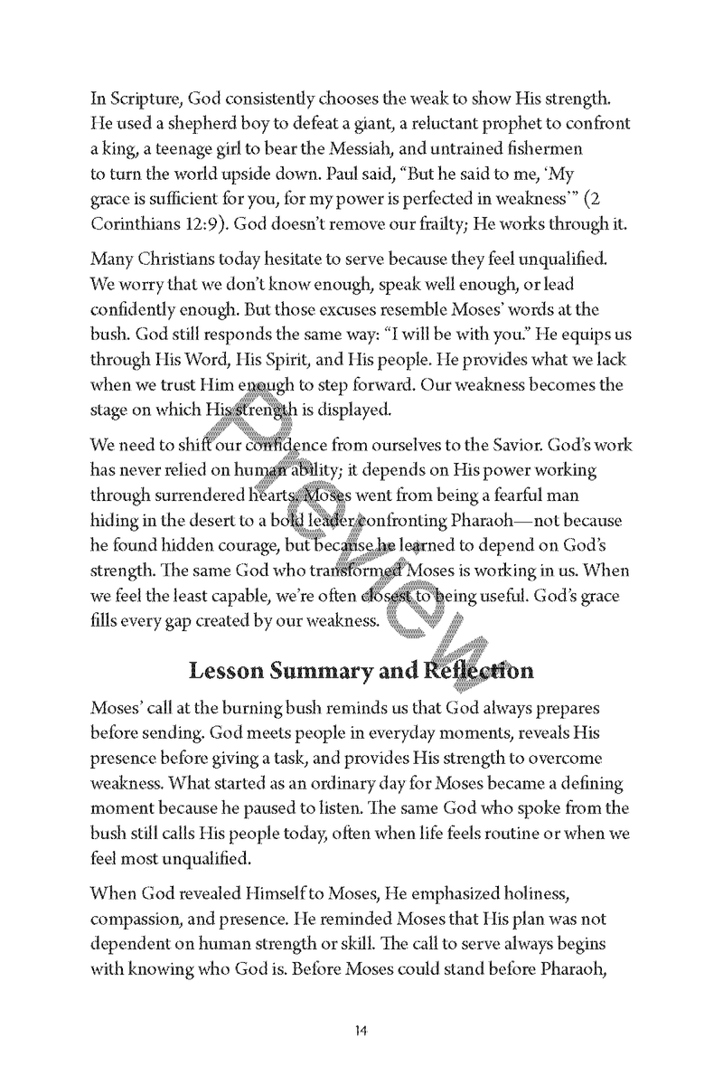 Equipped for God’s Work: How God Prepares His People for Service