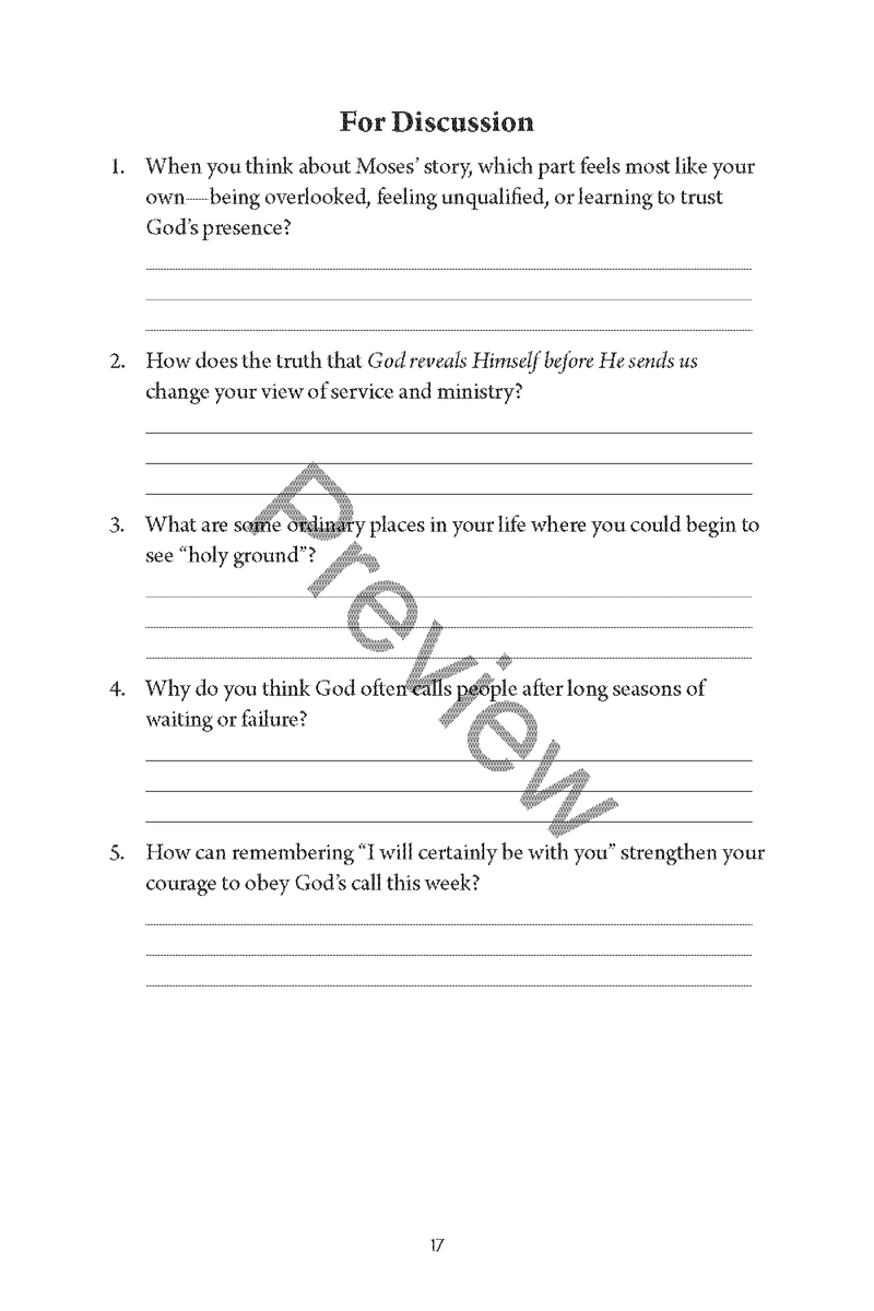 Equipped for God’s Work: How God Prepares His People for Service
