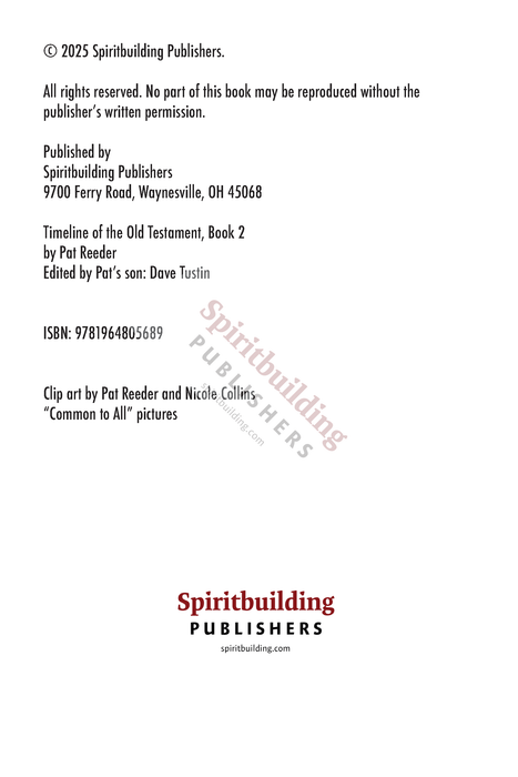 Timeline of the Old Testament (Book 2) by Pat Reeder