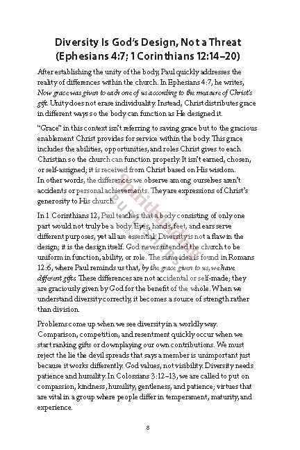 Building Up the Body: Growing Together Toward the Fullness of Christ