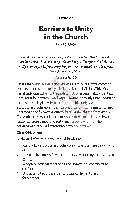 Building Up the Body: Growing Together Toward the Fullness of Christ