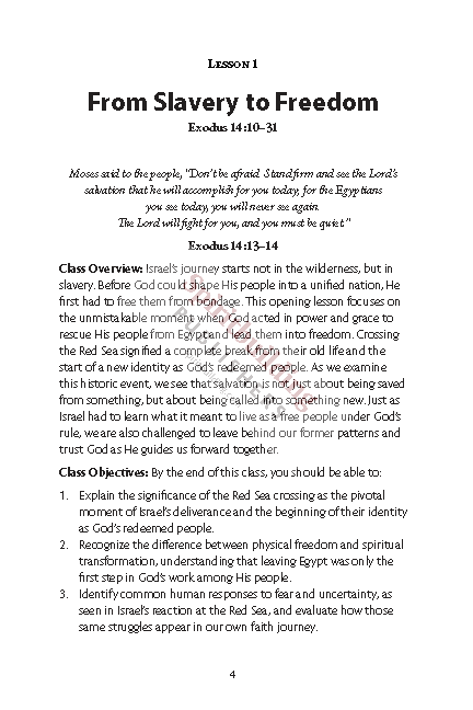 God in the Wilderness: How God Shapes His People Through Trial and Trust