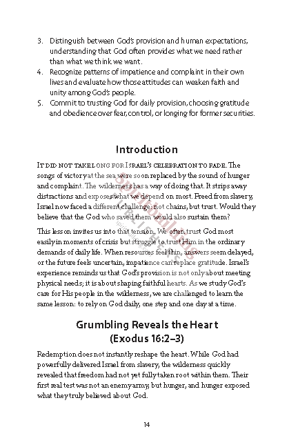 God in the Wilderness: How God Shapes His People Through Trial and Trust