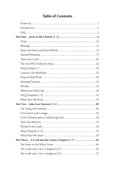 The Thrill of Hope: A Look at the Book of Revelation by Bruce Green