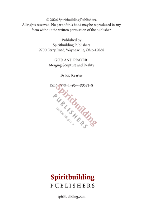 God and Prayer: Merging Scripture and Reality by Ric Keaster