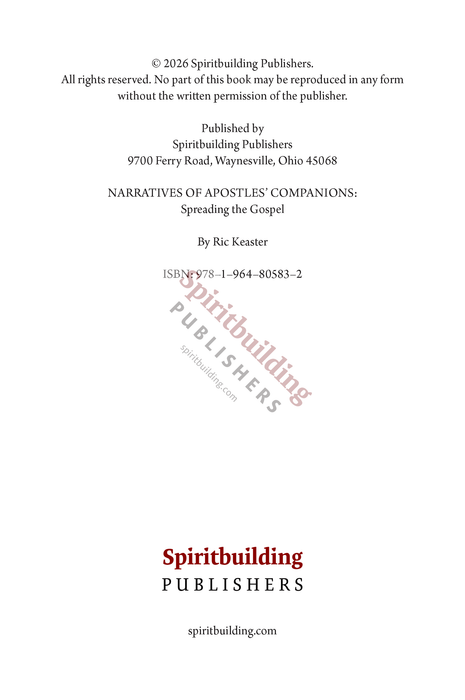 Narratives of Apostles' Companions: Spreading the Gospel by Ric Keaster