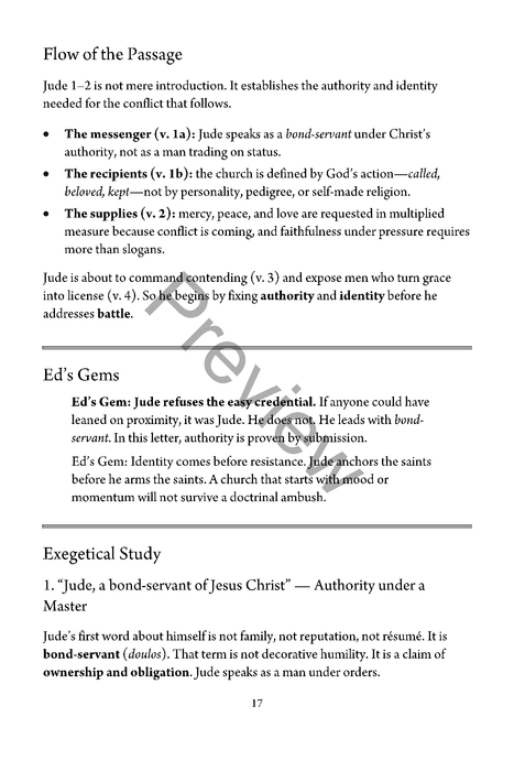 Jude: A Study from the Brother of Jesus by Ed Rangel