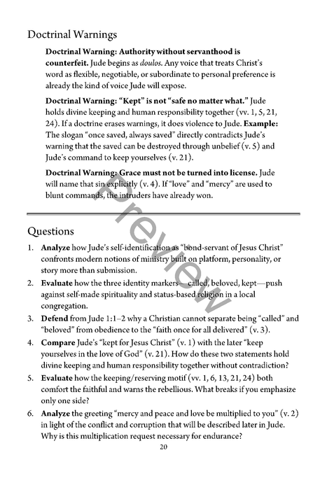 Jude: A Study from the Brother of Jesus by Ed Rangel