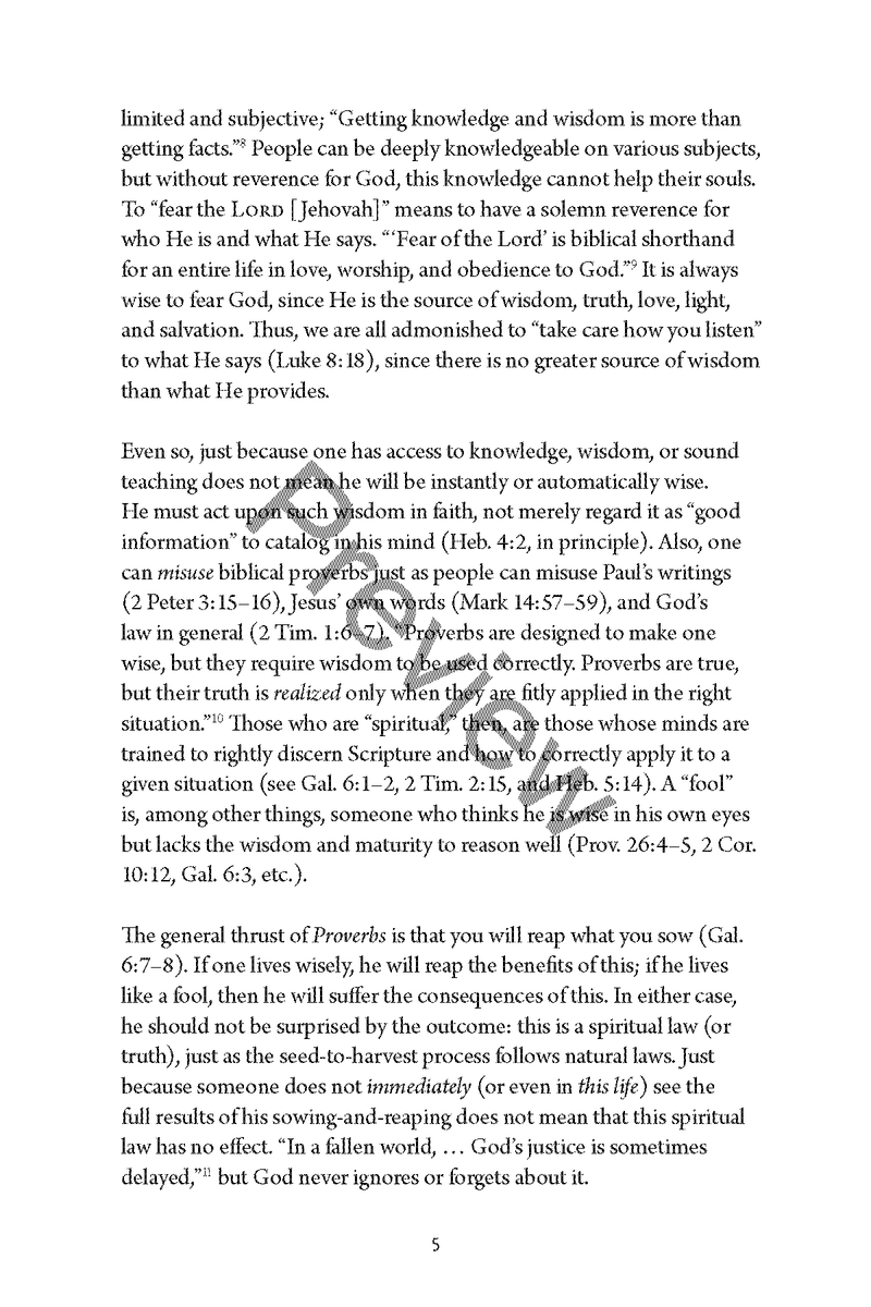 A Study of Proverbs by Chad Sychtysz