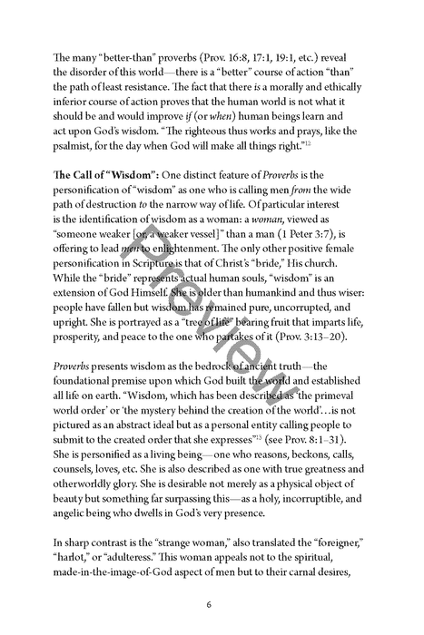 A Study of Proverbs by Chad Sychtysz