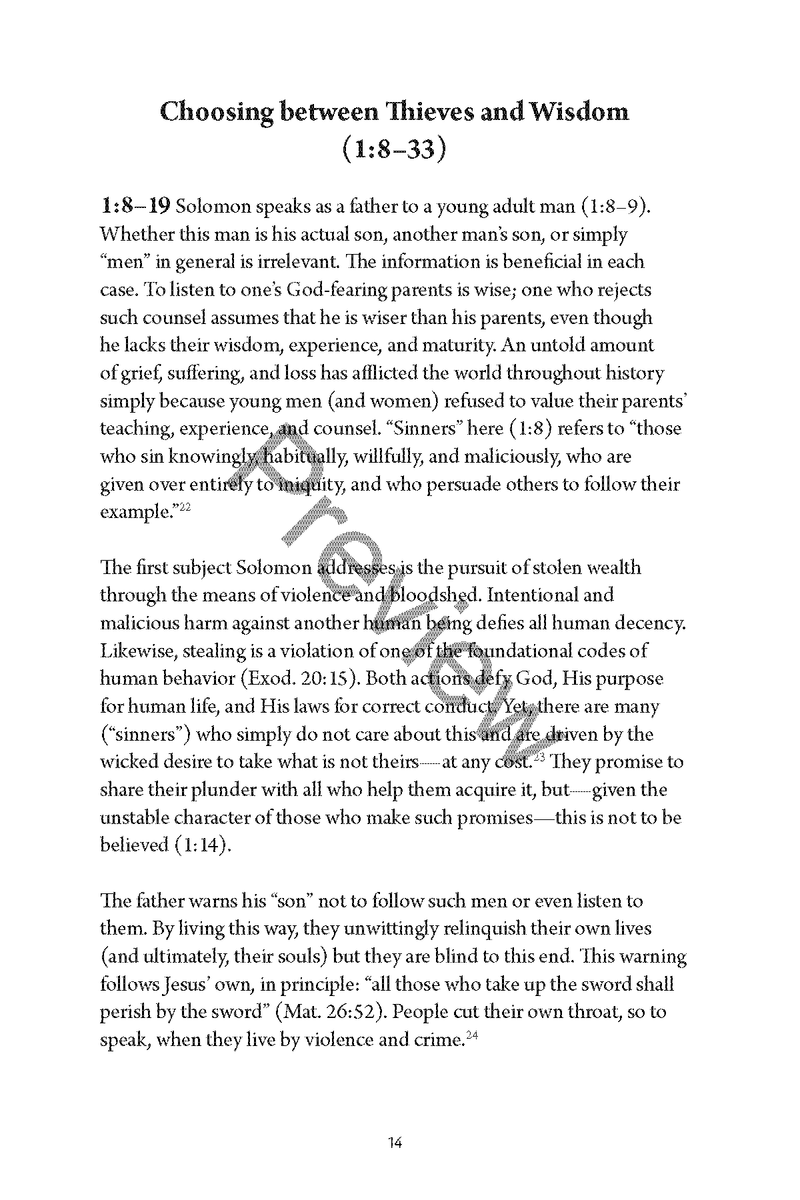 A Study of Proverbs by Chad Sychtysz