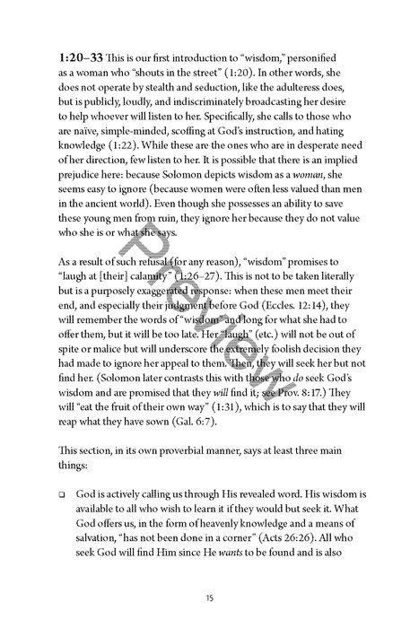 A Study of Proverbs by Chad Sychtysz