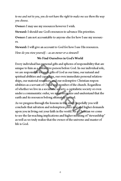 That Faithful and Wise Steward by Randy Collins