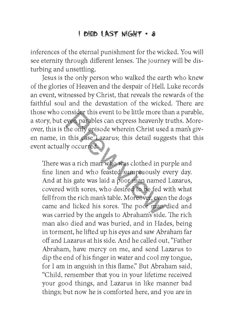 I Died Last Night (Revised Edition) by John Orr