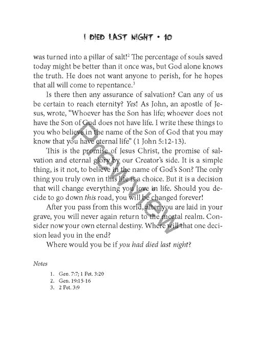 I Died Last Night (Revised Edition) by John Orr