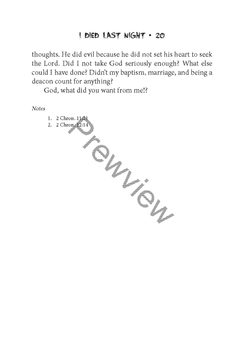 I Died Last Night (Revised Edition) by John Orr