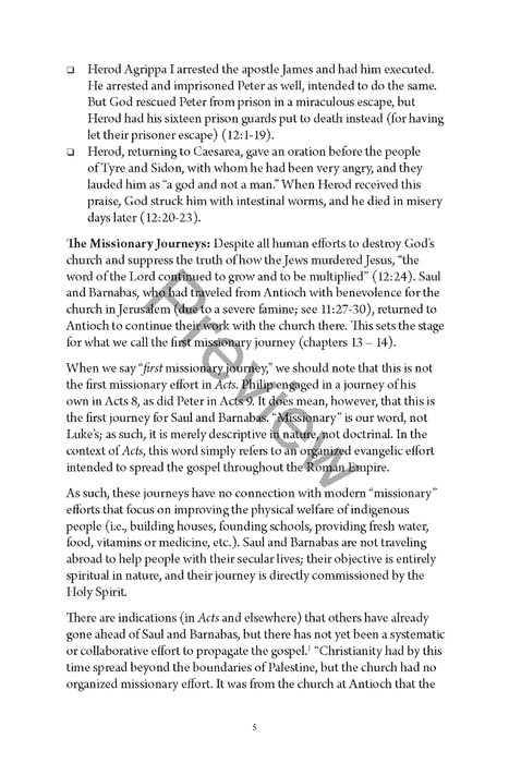 Acts Personal Workbook, Volume 2 (Chapters 13–28) by Chad Sychtysz