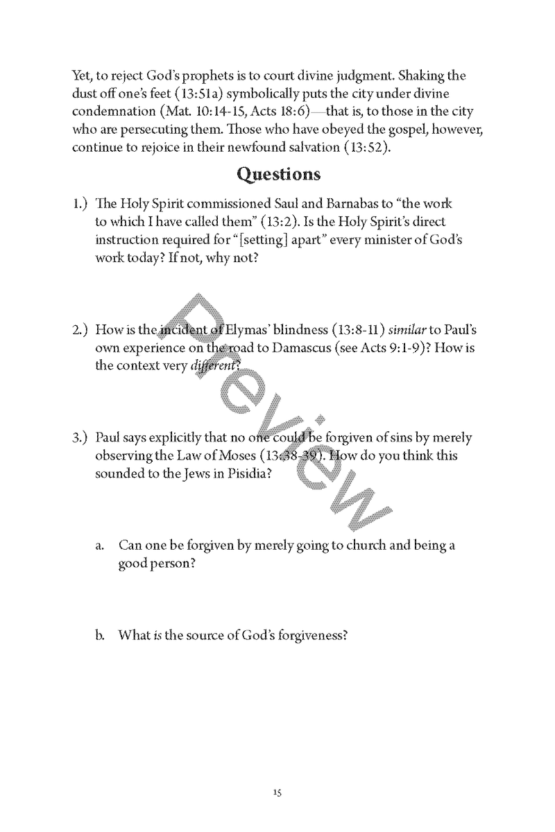 Acts Personal Workbook, Volume 2 (Chapters 13–28) by Chad Sychtysz