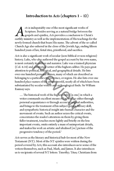 Acts Personal Workbook, Volume 1 (Chapters 1–12) by Chad Sychtysz