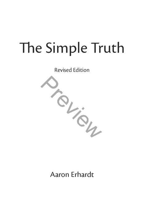 The Simple Truth (Revised) by Aaron Erhardt (Softcover)